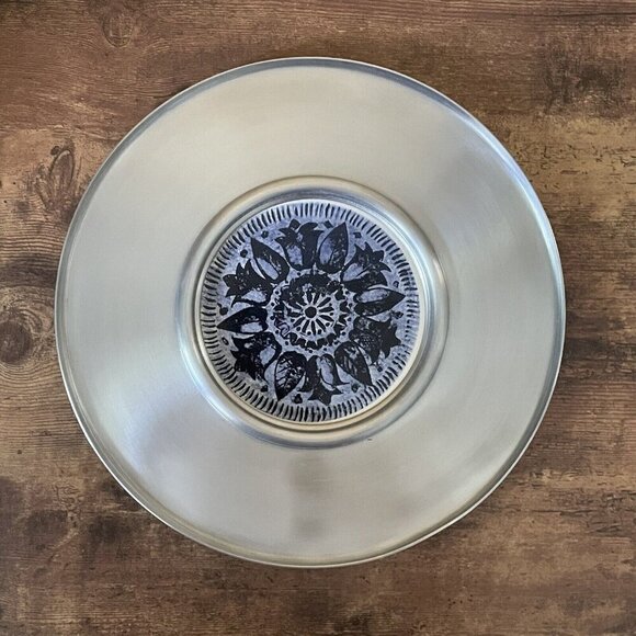Vintage 1970s MCM Serving Tray B.W. Buenilum Aluminum Ceramic Tile Mid Century - Picture 1 of 8